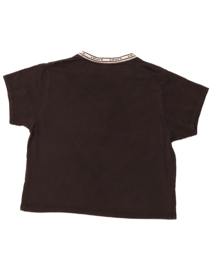 Camiseta feminina gráfica LEVI'S UK 14 médio preto