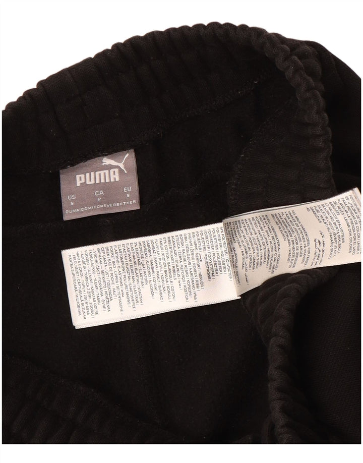 Calça de treino masculina Puma Joggers pequeno algodão preto