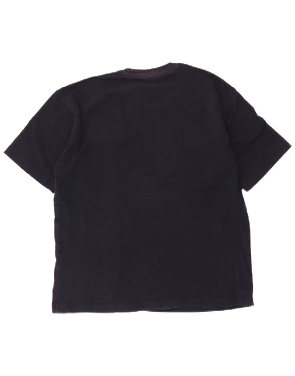 Camiseta feminina estampada grande Champion UK 6 XS azul marinho