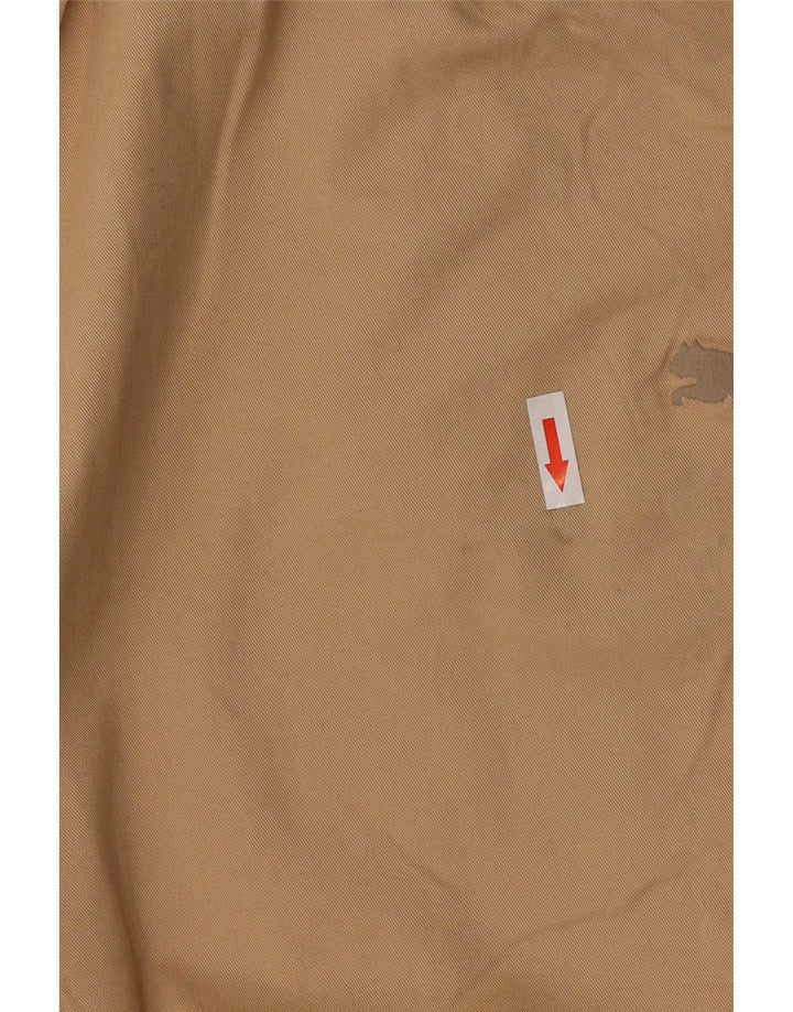 Calça regular masculina Puma XL W38 L28 algodão cáqui