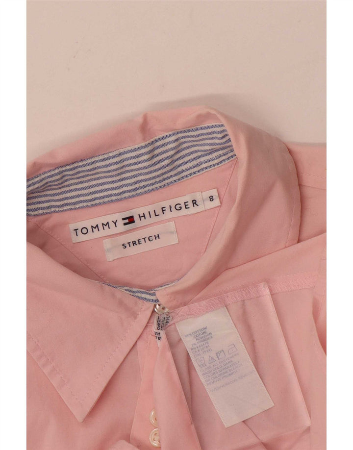 Camisa feminina Tommy Hilfiger US 8 médio algodão rosa