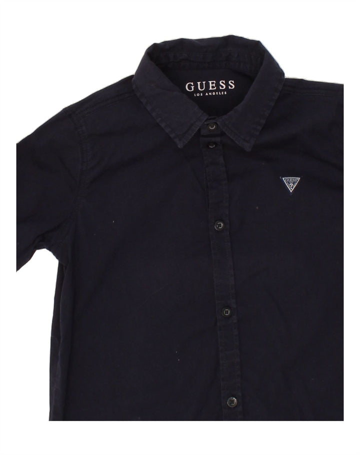 GUESS Boys Shirt 5-6 Years Navy Blue Vintage Guess and Second-Hand Guess from Messina Hembry 