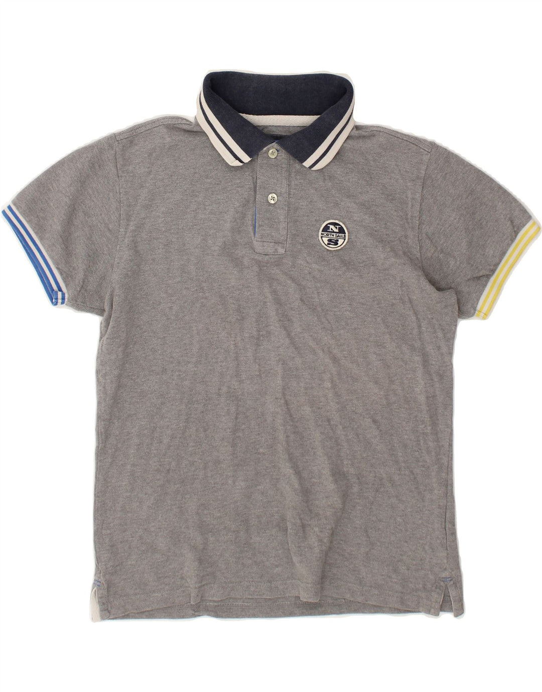 NORTH SAILS Mens Polo Shirt Small Grey Cotton | Vintage North Sails | Thrift | Second-Hand North Sails | Used Clothing | Messina Hembry 