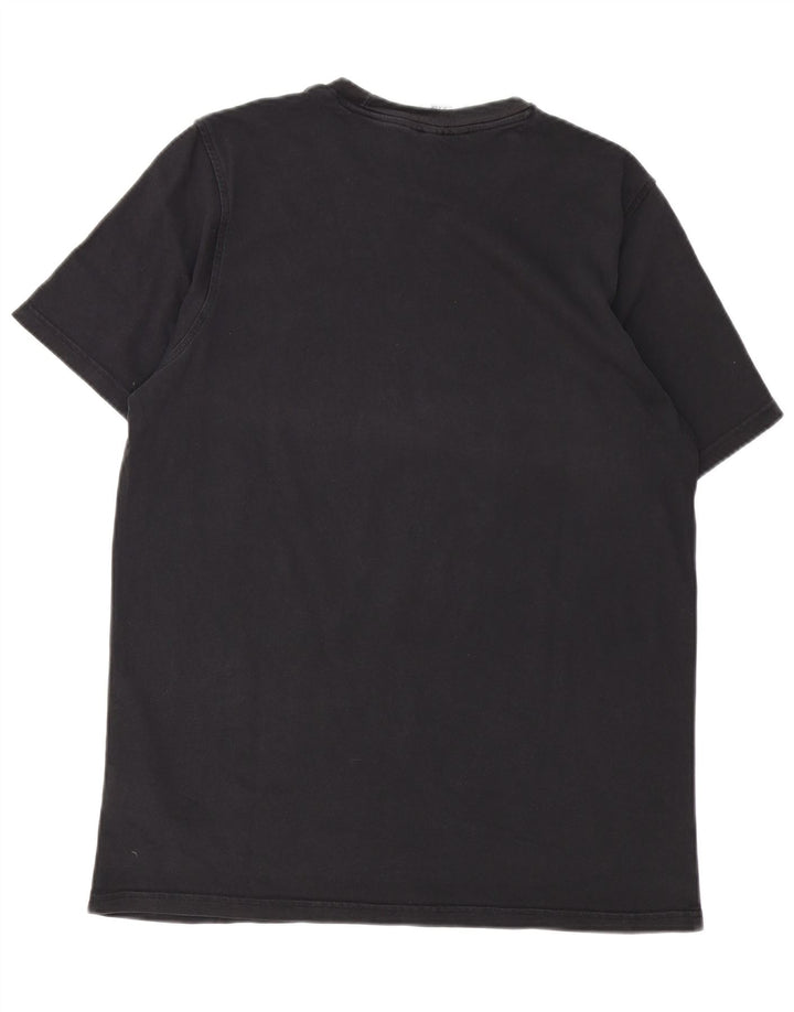 Adidas Mens Camiseta Top Grande Algodão Preto