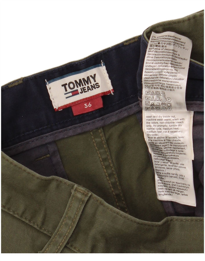 Tommy Hilfiger Mens Chino Shorts W36 Grande Algodão Cáqui