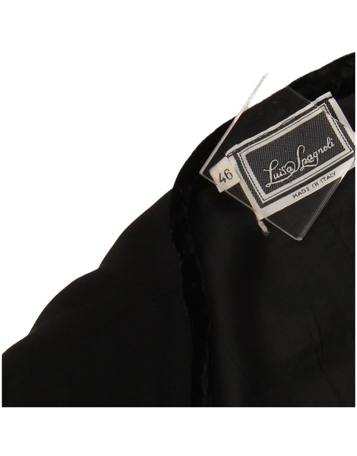 LUISA SPAGNOLI Jaqueta blazer feminina aberta IT 46 grande preta