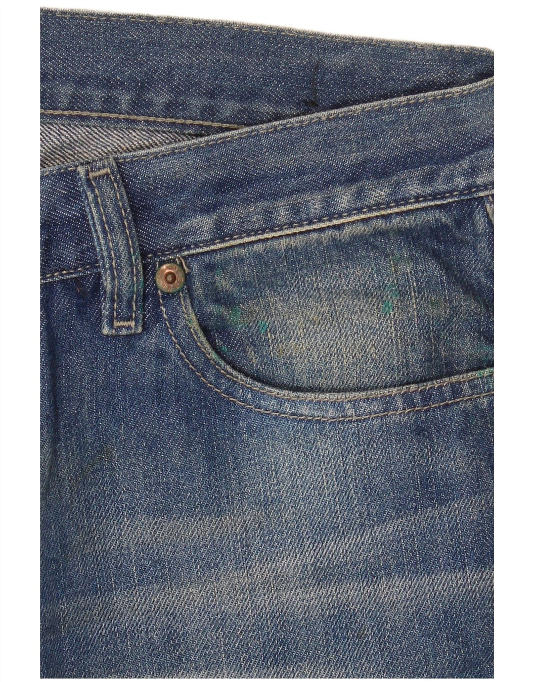 Diesel feminino bootcut jeans W32 L32 azul algodão