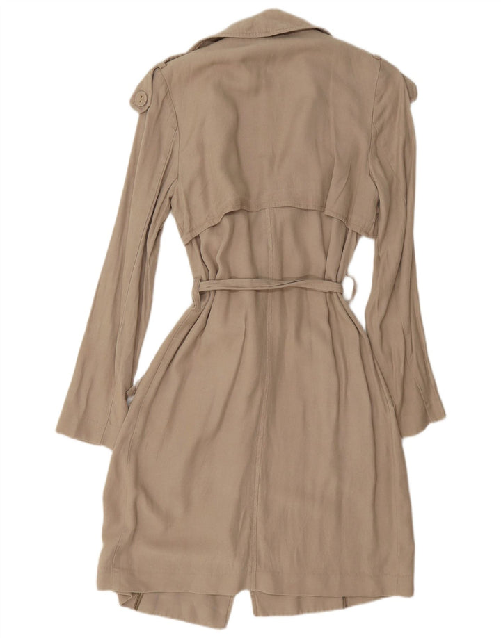 Trench Coat feminino Oasis UK 6 XS cinza Lyocell
