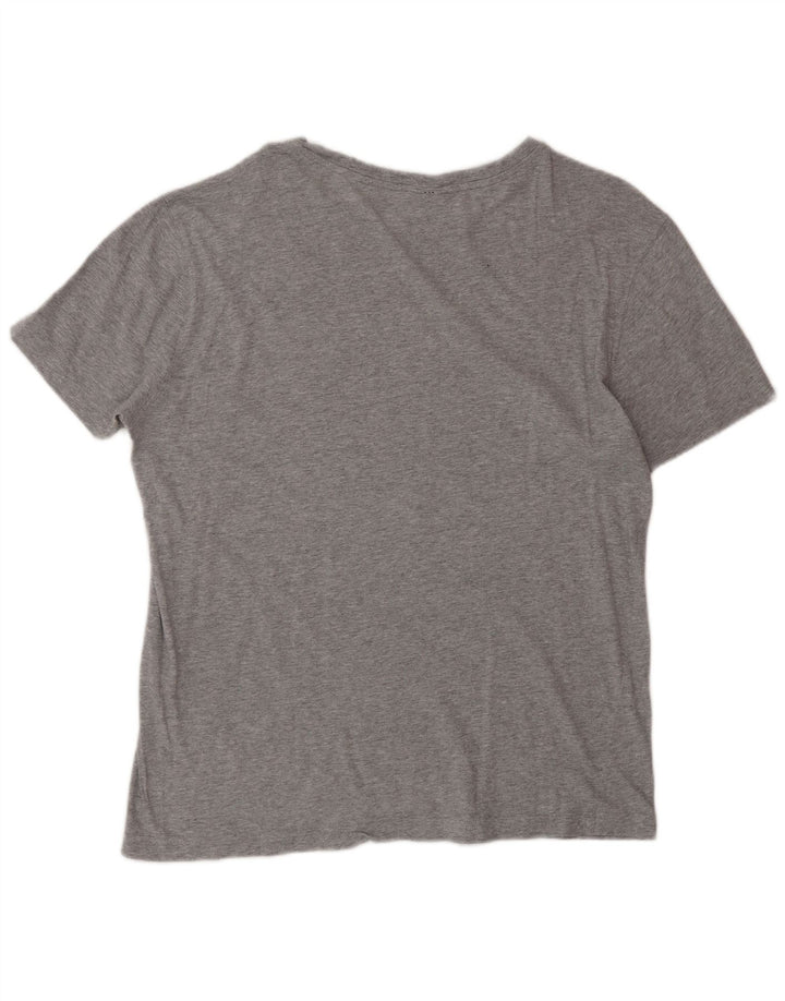 Camiseta masculina Champion Rochester com estampa gráfica grande de algodão cinza