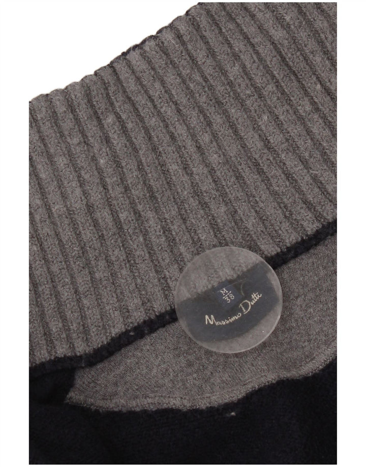 Suéter cardigã feminino Massimo Dutti Reino Unido 14 médio azul marinho