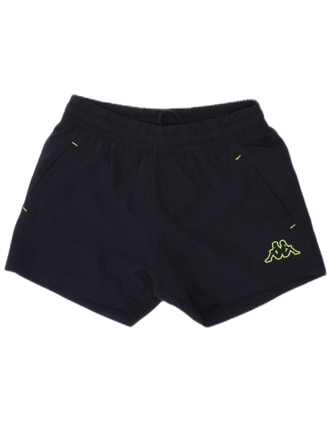Shorts esportivos gráficos Kappa Boys 6-7 anos azul marinho poliéster