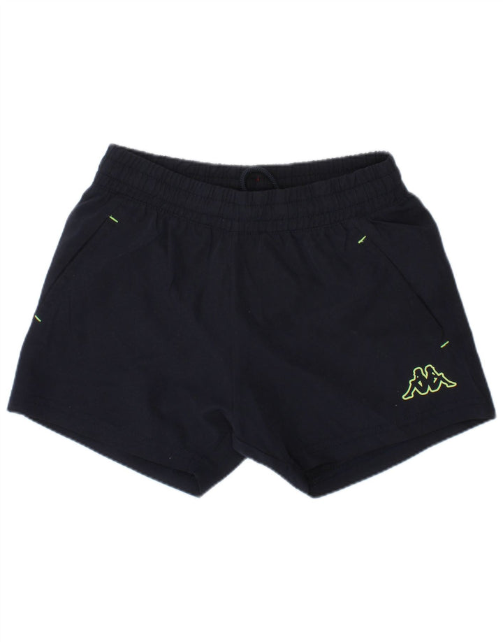 Shorts esportivos gráficos Kappa Boys 6-7 anos azul marinho poliéster