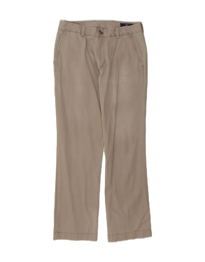 VINEYARD VINES Mens Straight Chino Trousers W30 L30 Beige Cotton Vintage Vineyard Vines and Second-Hand Vineyard Vines from Messina Hembry 