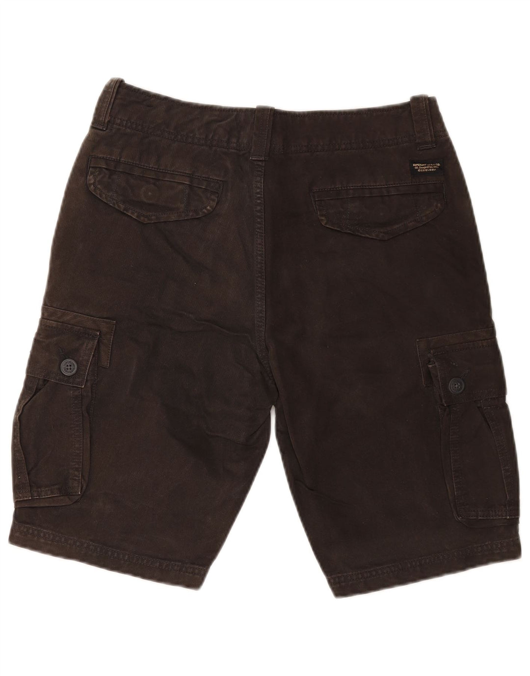 Shorts Cargo Masculino Superdry W30 Algodão Marrom Médio