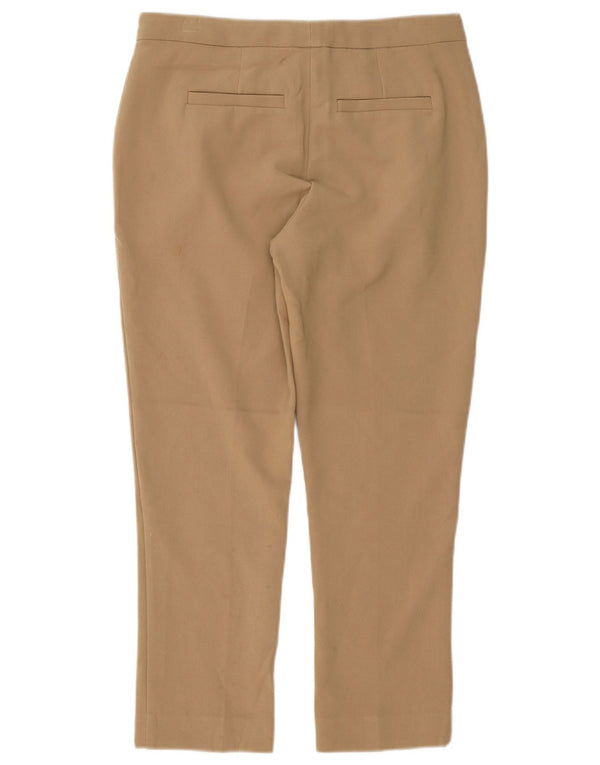 Marks & Spencer Womens Autograph Chino Trousers UK 10 Small W32 L25 Brown