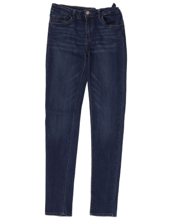 LEVI'S Girls 710 Super Skinny Jeans 13-14 Anos W28 L29 Azul Marinho Algodão