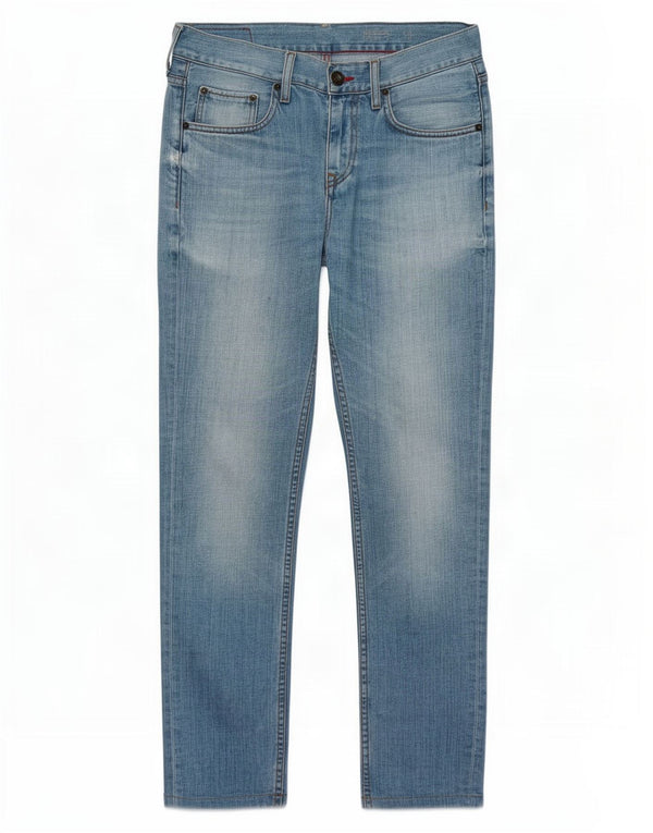 Tommy Hilfiger Masculino Hudson Straight Jeans W30 L30 Azul Algodão