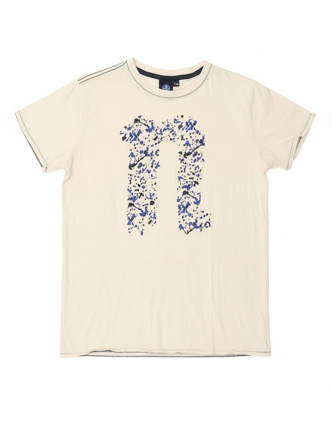 Camiseta gráfica North Sails Boys 15-16 anos branco manchado