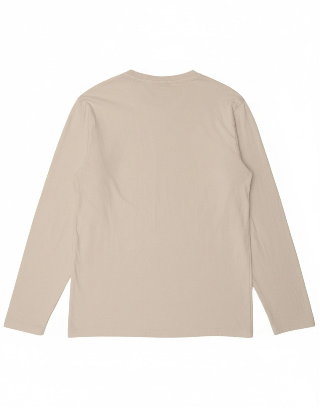 SUN68 Top masculino de manga comprida XL de algodão branco