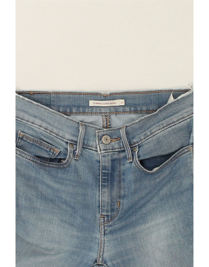 LEVI'S Womens Slimming Skinny Jeans W27 L29 Blue Cotton Vintage Levi's and Second-Hand Levi's from Messina Hembry 