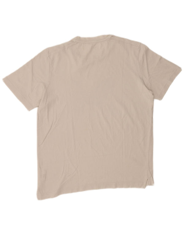 Puma Mens Graphic T-Shirt Top Médio Algodão Branco