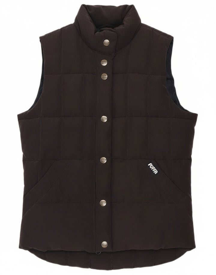 Colete acolchoado feminino Puffa UK 6 XS azul marinho poliéster