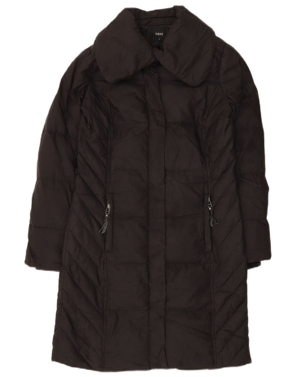 Casaco acolchoado grande feminino OASIS UK 10 pequeno poliéster preto