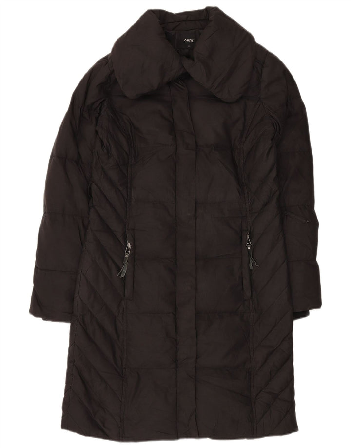 Casaco acolchoado grande feminino OASIS UK 10 pequeno poliéster preto