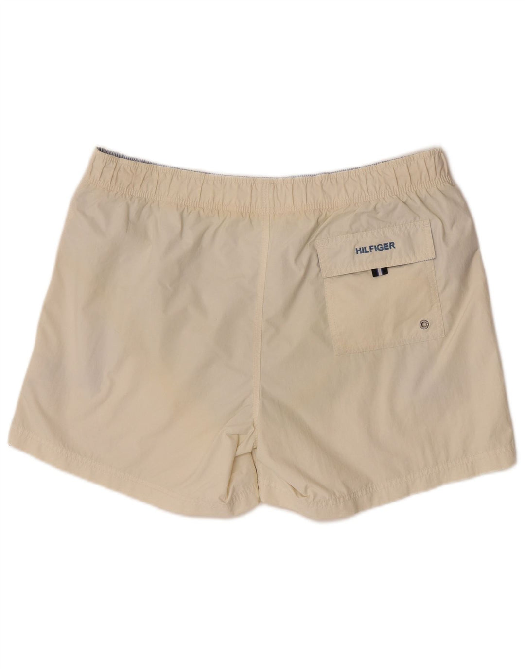 Shorts de natação masculino Tommy Hilfiger grande poliéster colorido off white