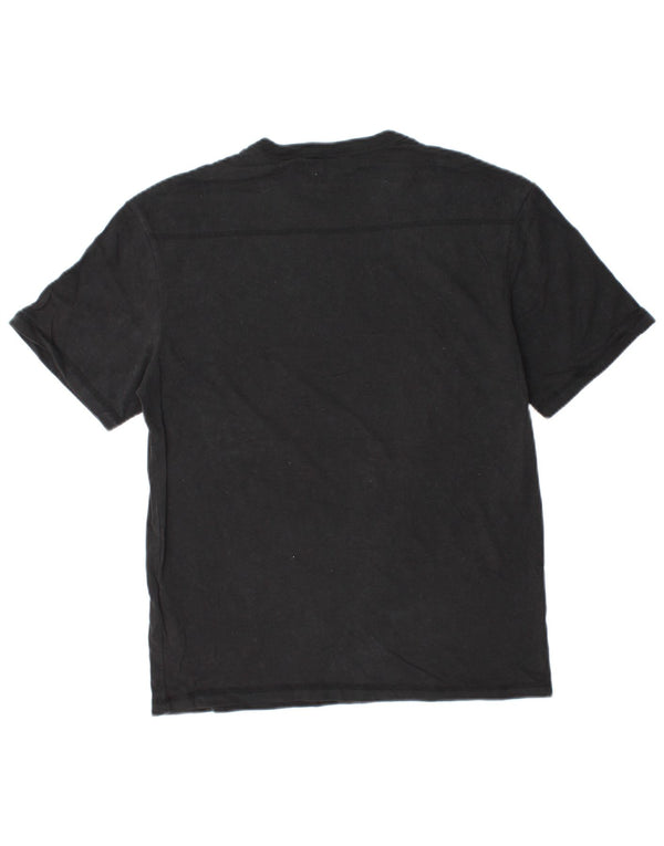 Camiseta masculina Jack & Jones top pequeno algodão preto