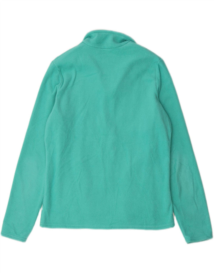 Jaqueta de lã feminina Marks & Spencer Reino Unido 14 grande poliéster verde