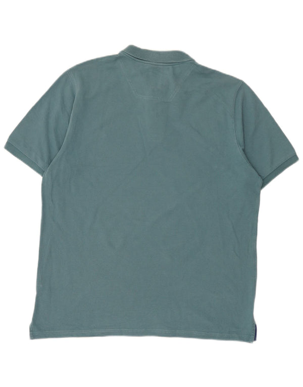 Camisa polo masculina Joules Classic Fit grande algodão azul