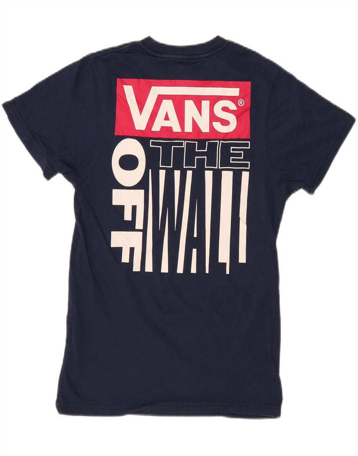 Camiseta masculina VANS Slim Fit Graphic Top XS Azul Marinho Algodão