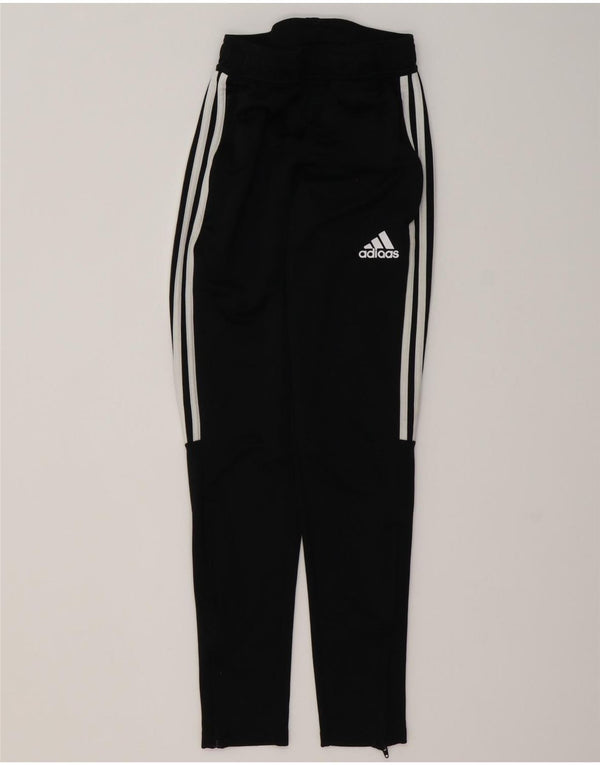 Calça Adidas Climalite Feminina UK 4 XS Preto Listrado Poliéster