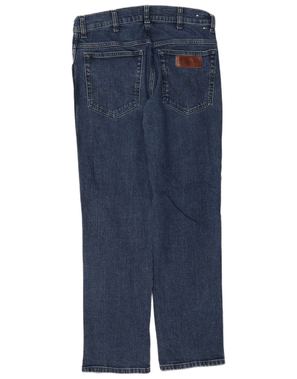 Wrangler Masculino Texas Straight Jeans W32 L30 Azul Marinho Algodão