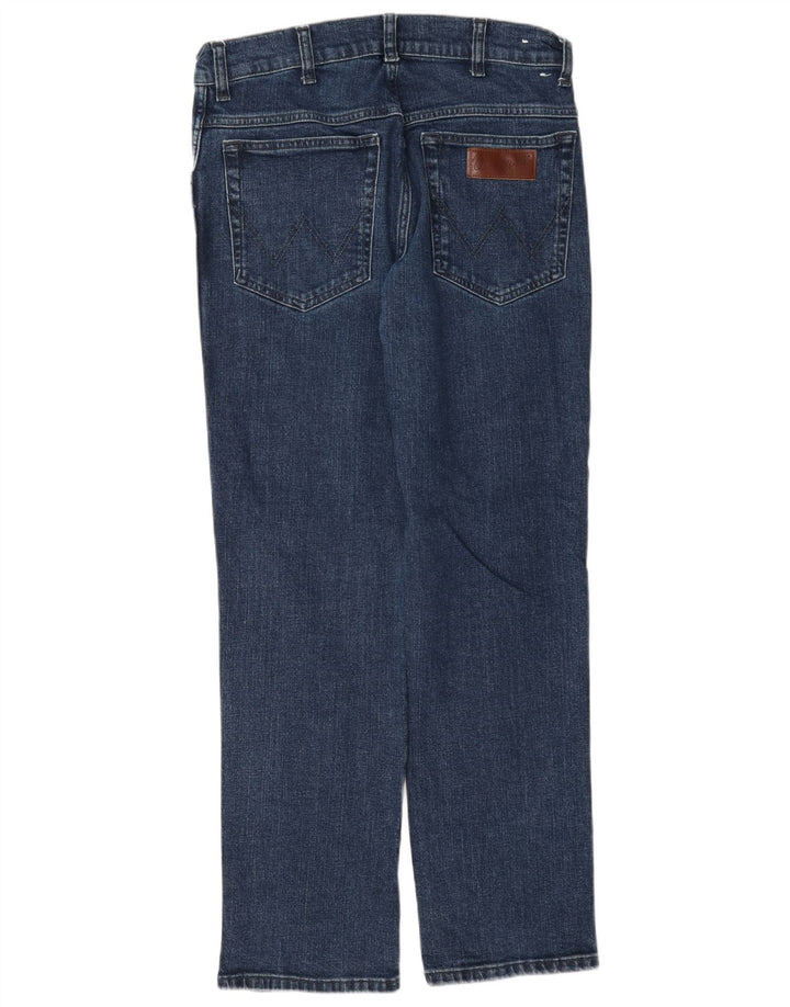 Wrangler Masculino Texas Straight Jeans W32 L30 Azul Marinho Algodão