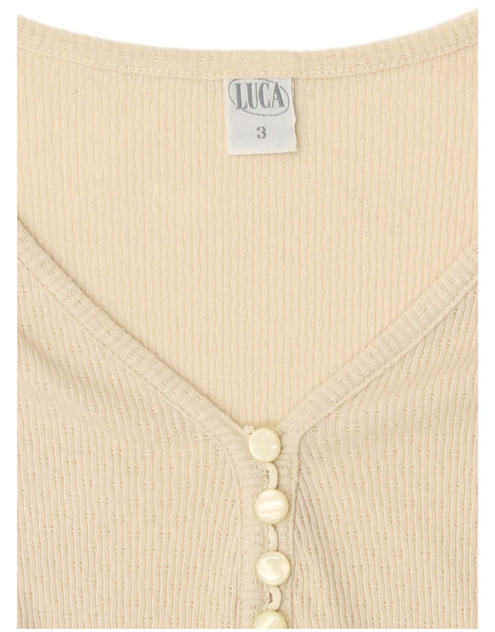 Body feminino vintage UK 8 pequeno off white