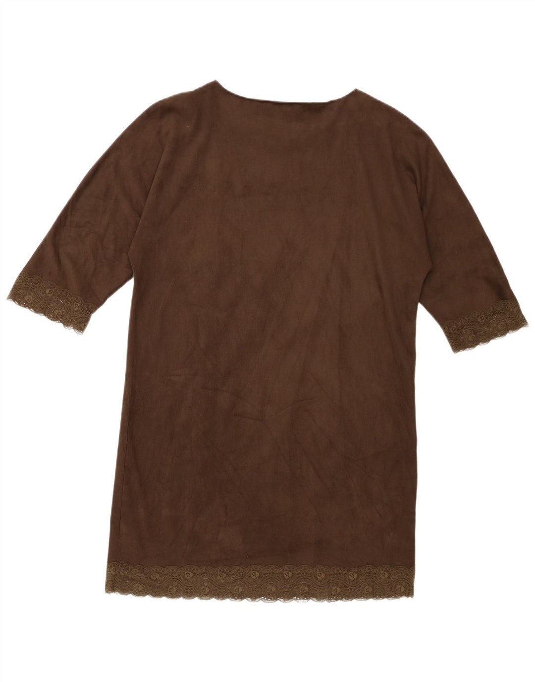 Vestido feminino oversized ZARA Reino Unido 10 pequeno marrom