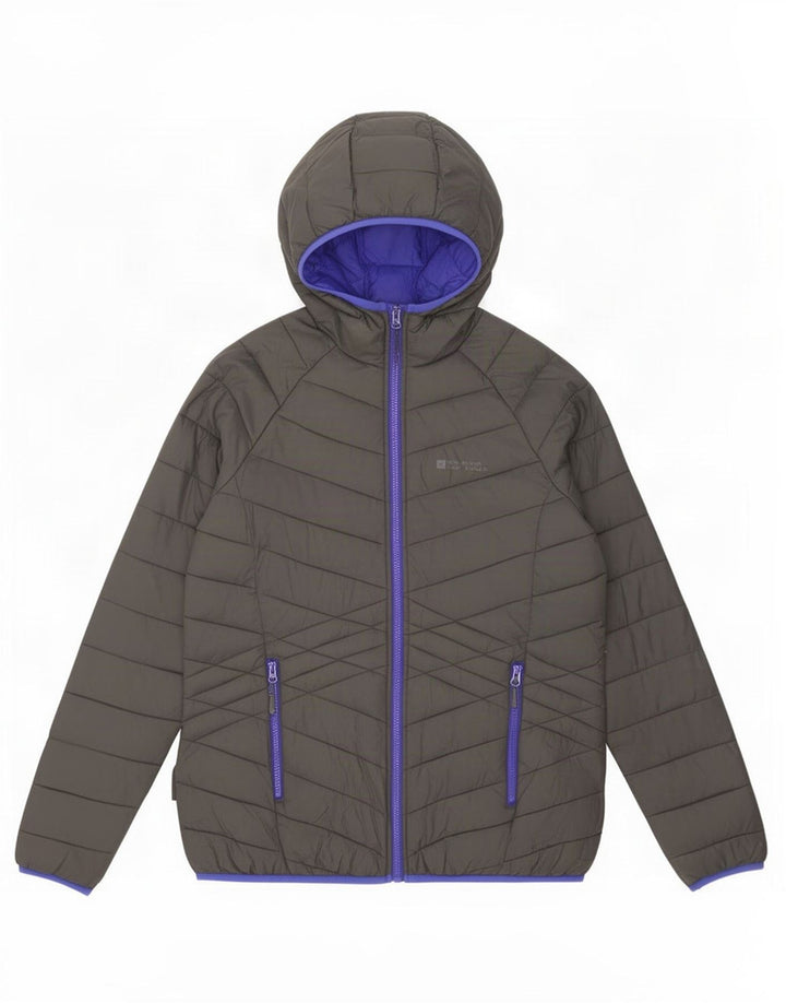 Jaqueta acolchoada com capuz feminina Mountain Warehouse UK 16 grande nylon cinza