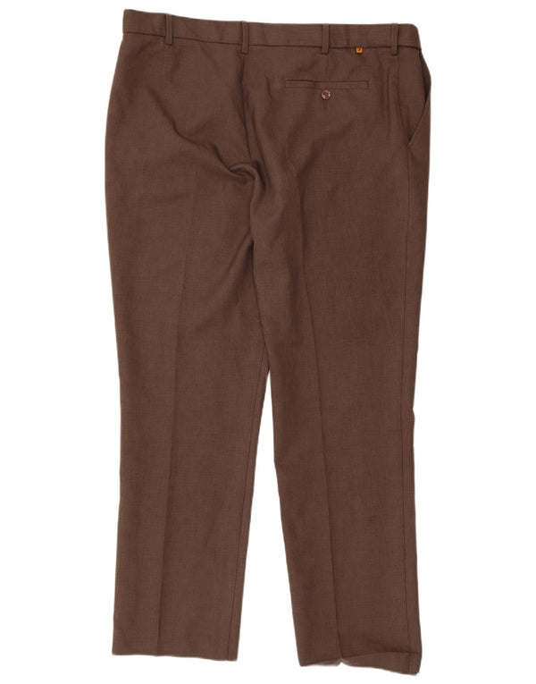 Farah Calça Chino Masculina Reta W40 L31 Poliéster Marrom