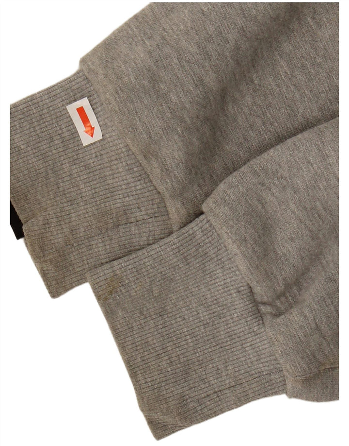 ELLESSE Suéter masculino com capuz e algodão cinza médio