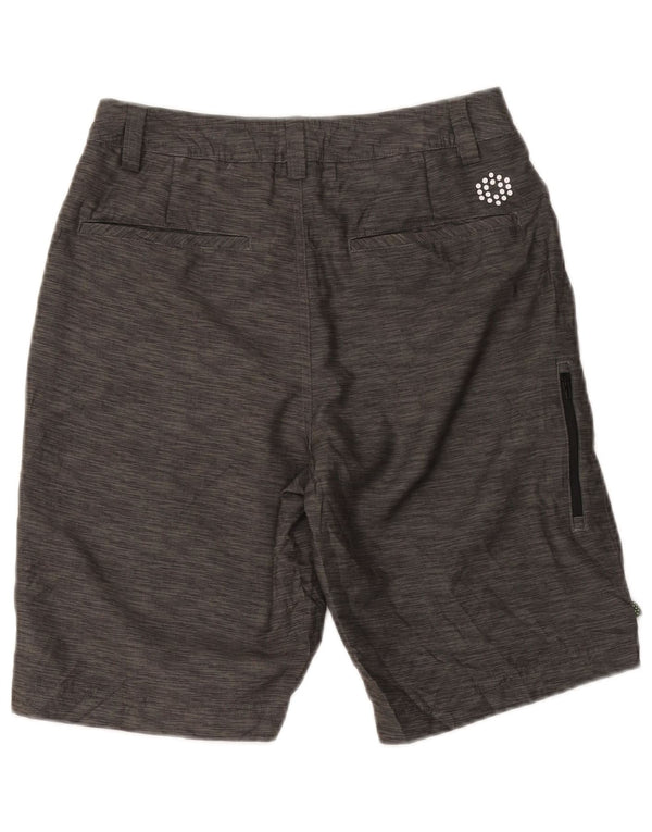 Shorts cargo masculinos Puma W28 pequeno algodão manchado cinza