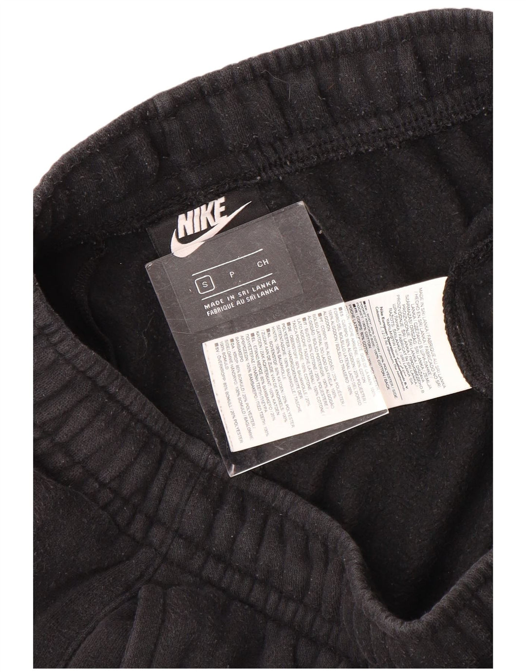 Calça de treino masculina NIKE joggers pequeno algodão preto