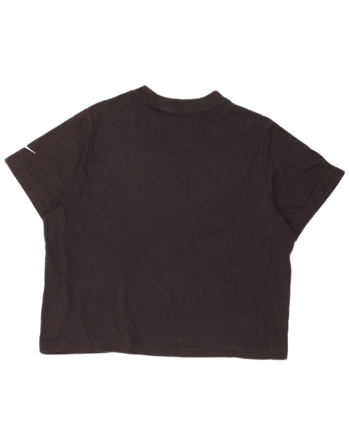 Camiseta NIKE Girls Loose Fit Crop Graphic Top 13-14 Anos XL Preto