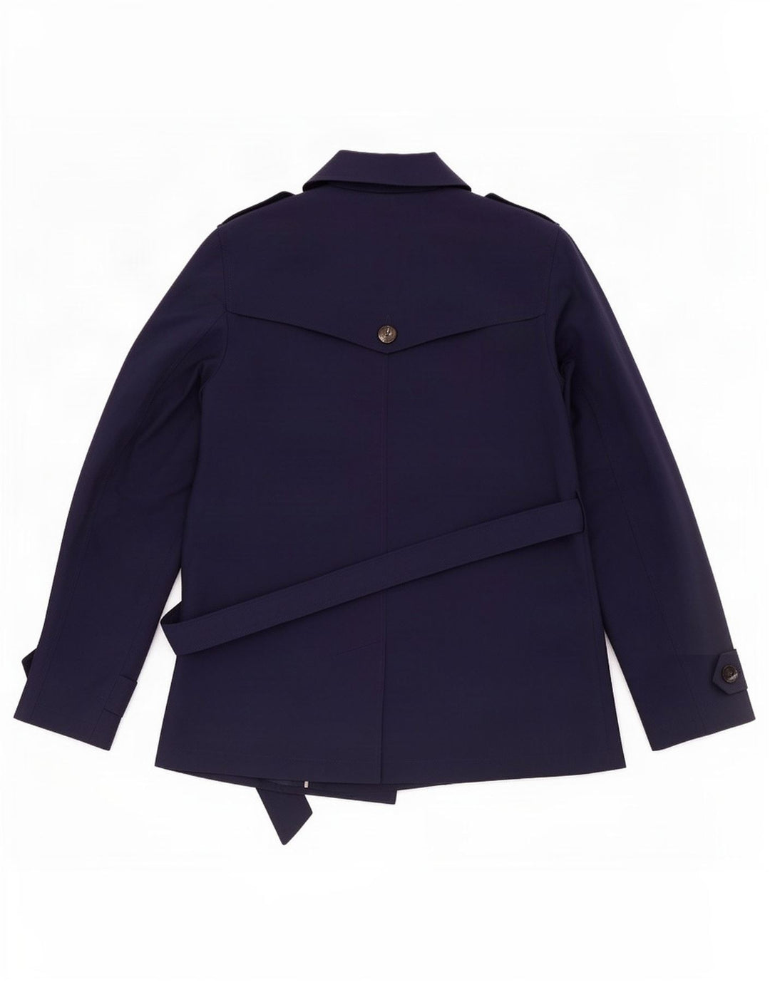 Trench Coat feminino Marks & Spencer Reino Unido 12 poliéster azul marinho médio