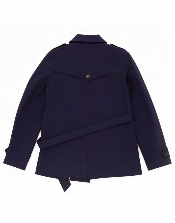 Trench Coat feminino Marks & Spencer Reino Unido 12 poliéster azul marinho médio