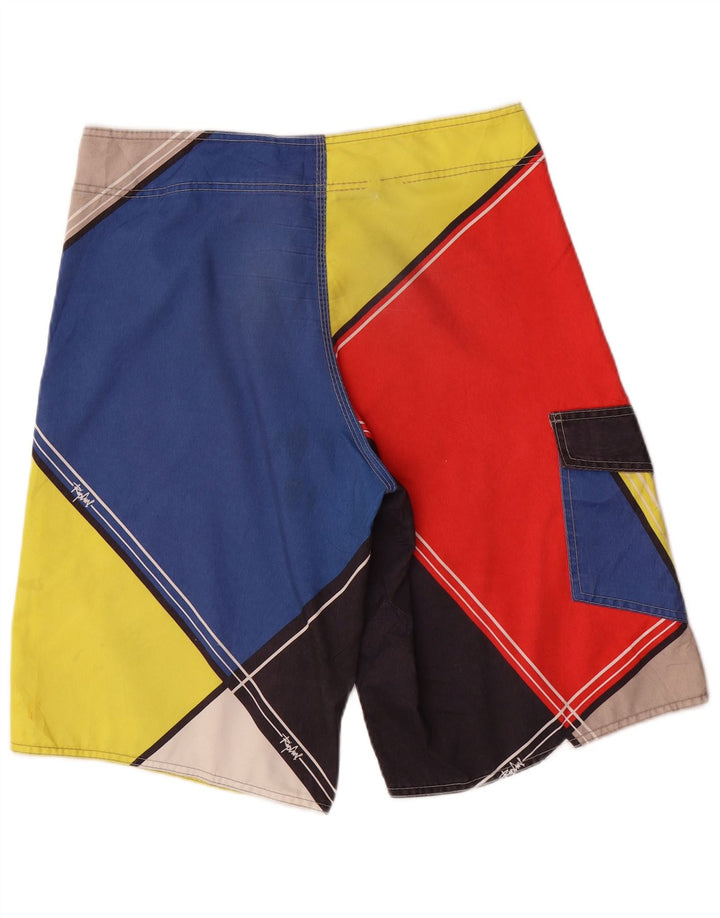 Calções de banho masculinos Rip Curl em poliéster colorblock médio multicolorido