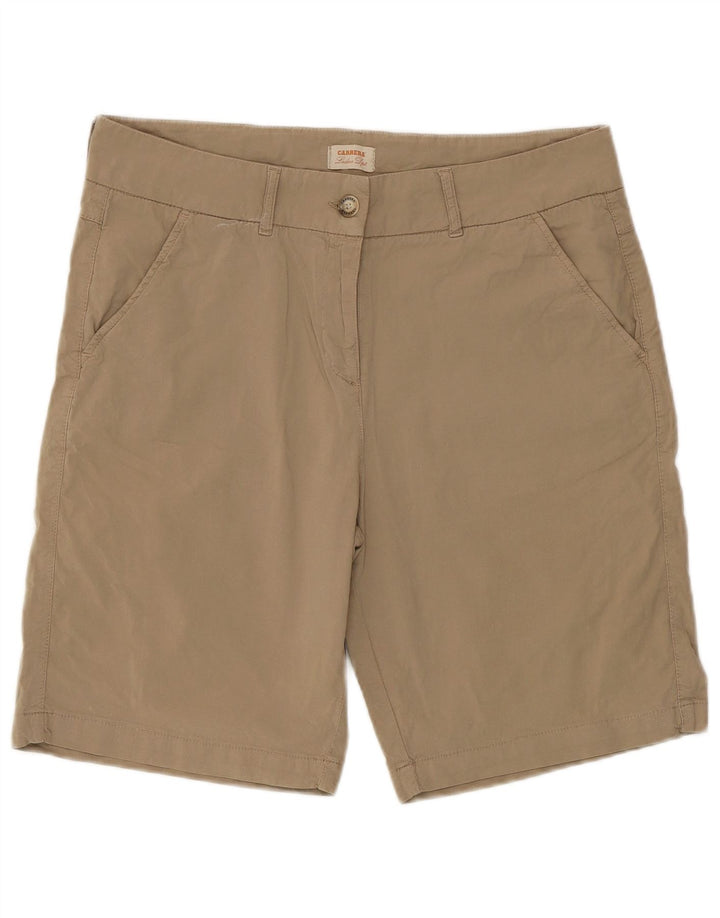 Shorts chino feminino CARRERA IT 46 grande W31 algodão bege