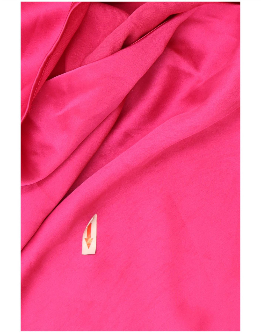 Vestido feminino Zara manga comprida evasê Reino Unido 14 poliéster rosa médio