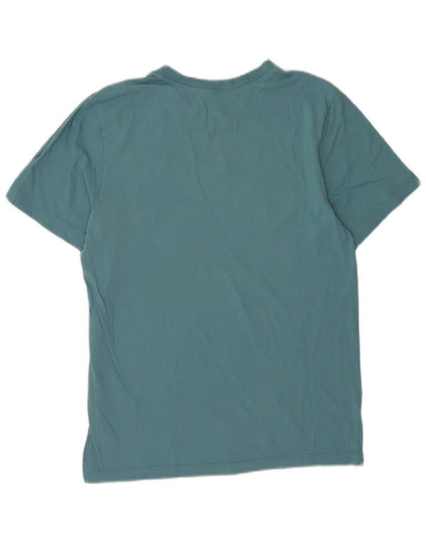 Camiseta Nike masculina gráfica Top pequeno algodão azul